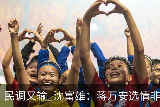 民调又输 沈富雄：蒋万安选情非常非常危险